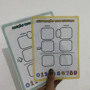 PLACAS ADIÇÃOE SUBTRAÇÃO + DESAFIO MATEMÁTICO