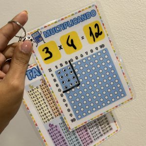CHAVEIRO PRANCHA MULTIPLICAÇÃO - TABUADA