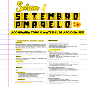 PROJETO SETEMBRO AMARELO