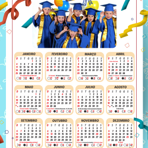 CALENDÁRIO FORMATURA 2026 - EDITÁVEL