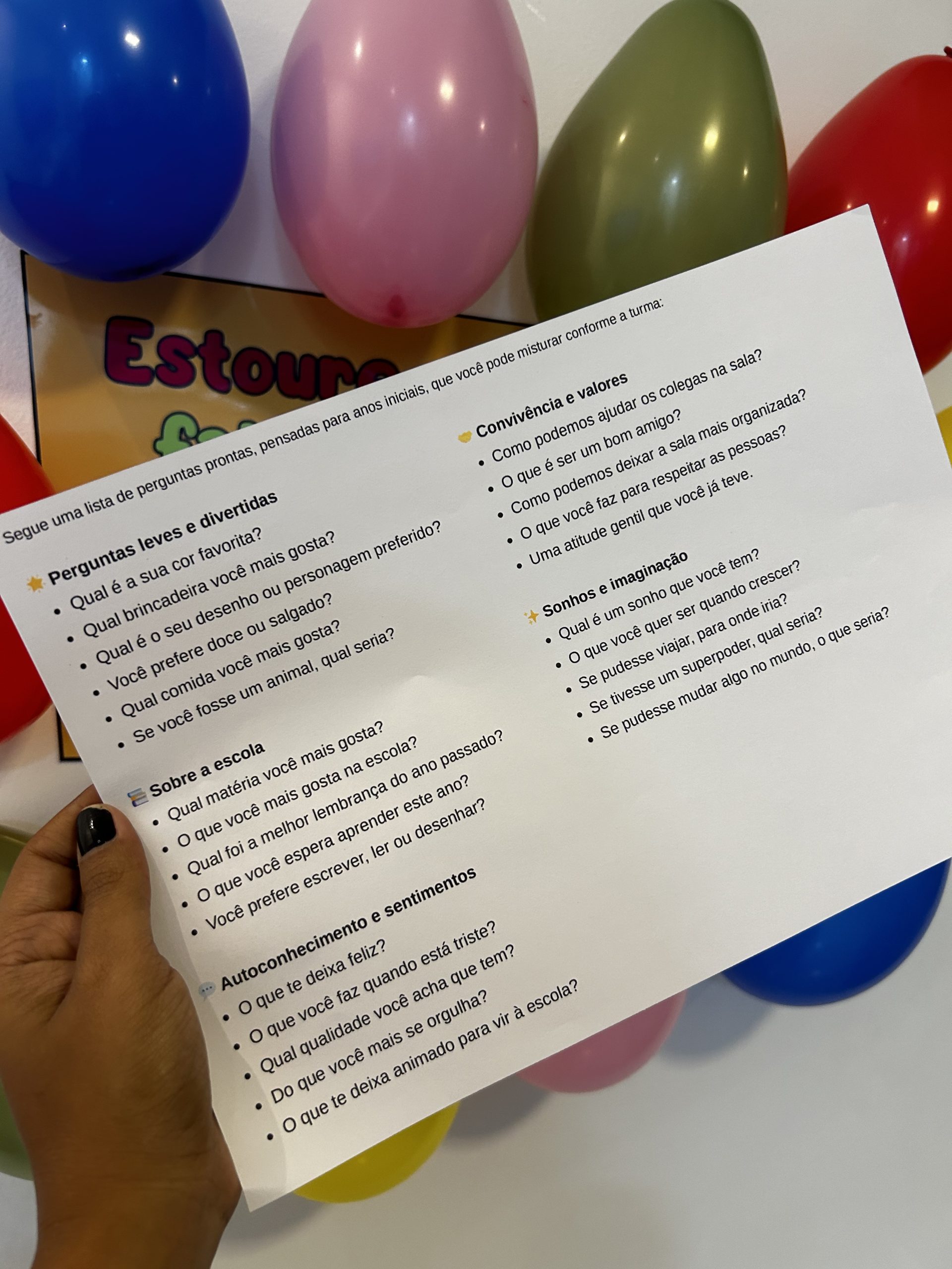 DINÂMICA VOLTA ÀS AULAS - ESTOURE O BALÃO - Imagem 2