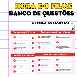 HORA DO FILME - BANCO DE QUESTÕES