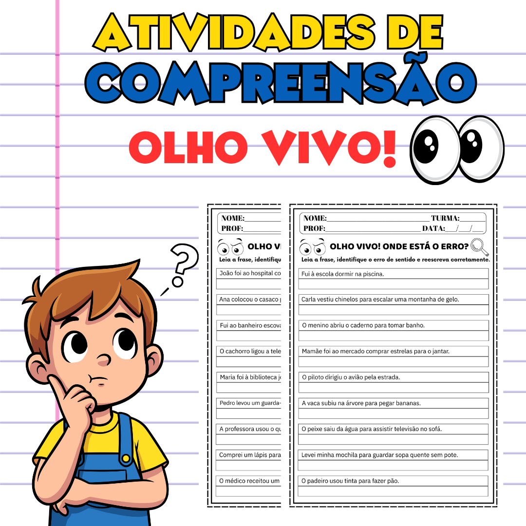 PACK ATIVIDADES DE COMPREENSÃO - Imagem 3
