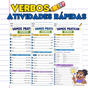 KIT ATIVIDADES RÁPIDAS - VERBOS
