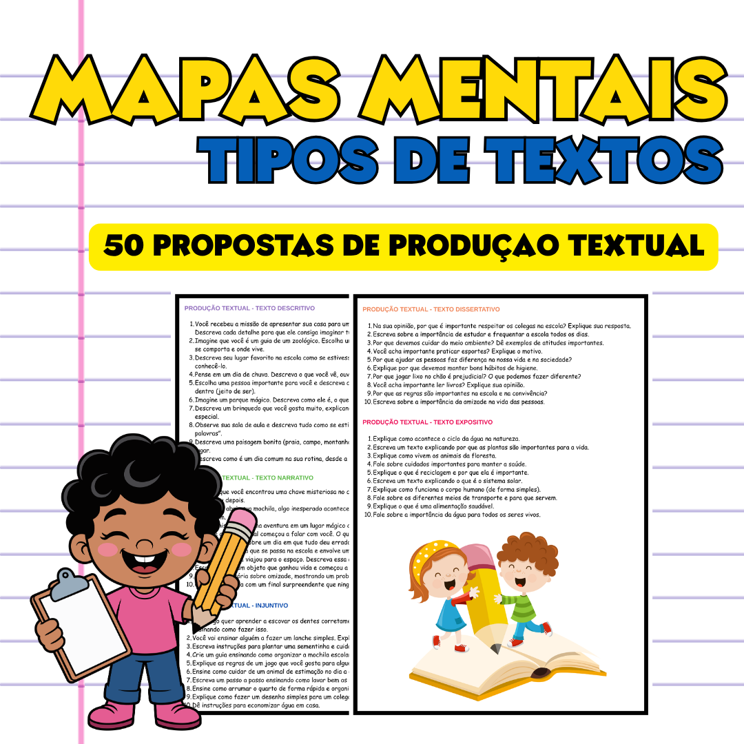 MAPAS MENTAIS - TIPOS DE TEXTO - Imagem 2