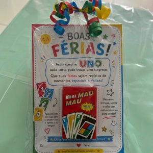 LEMBRANCINHA DE FÉRIAS - MINI UNO