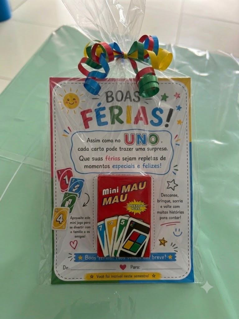 LEMBRANCINHA DE FÉRIAS - MINI UNO