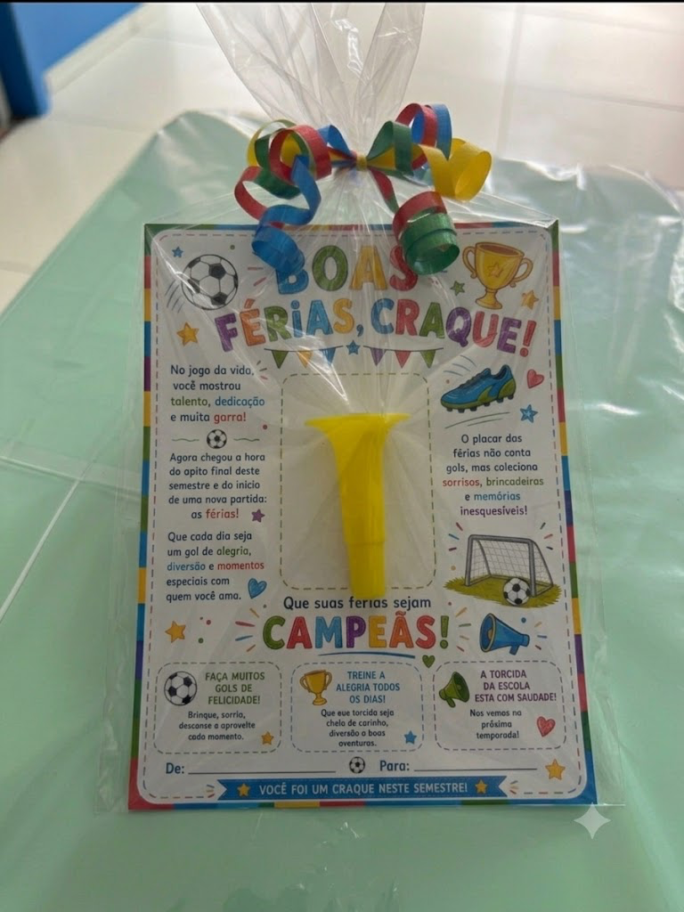 LEMBRANCINHA DE FÉRIAS - TORCEDOR