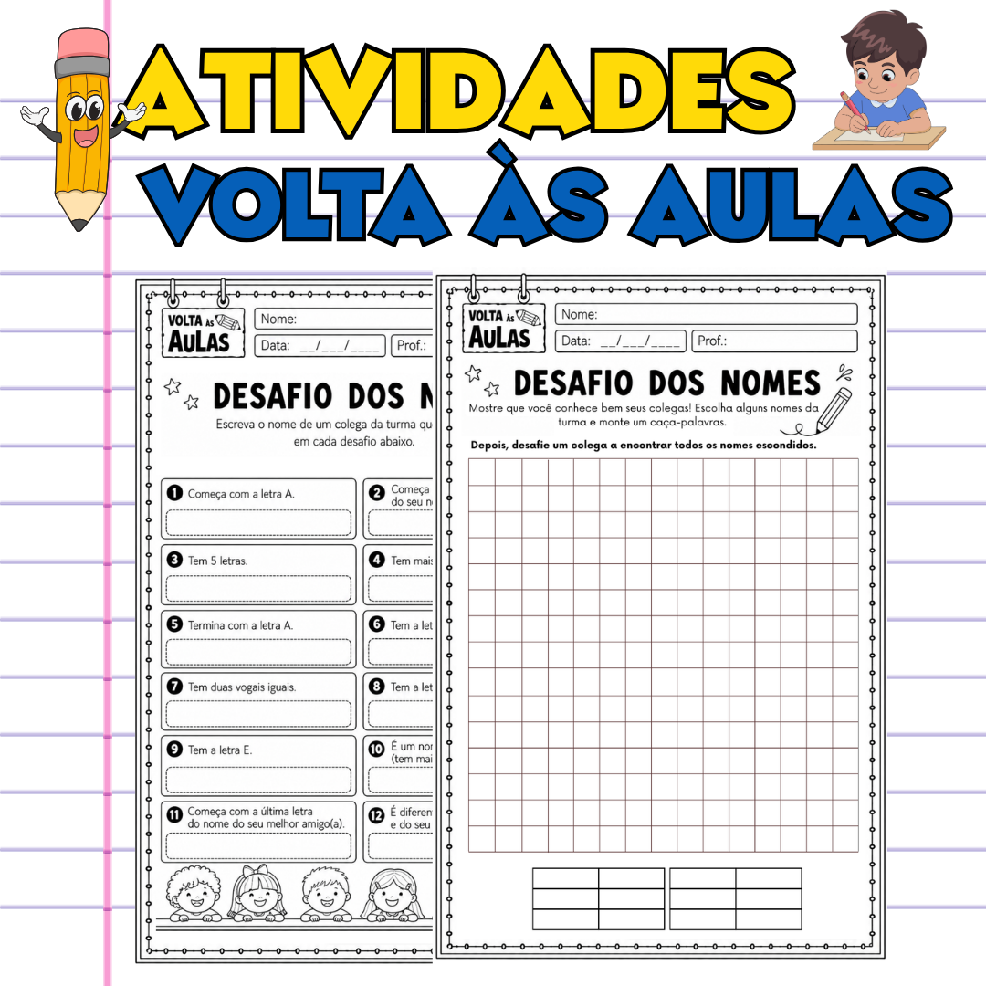 PACK ATIVIDADES VOLTA ÀS AULAS - Imagem 2