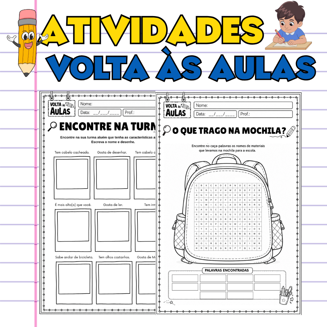 PACK ATIVIDADES VOLTA ÀS AULAS - Imagem 6