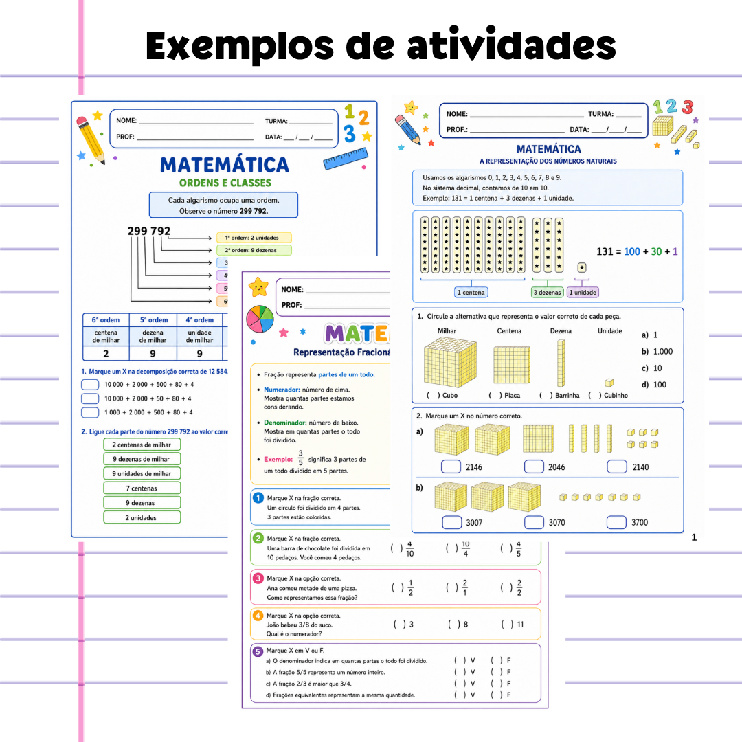 APOSTILA DE ATIVIDADES MATEMÁTICA - 5º ANO - Imagem 2