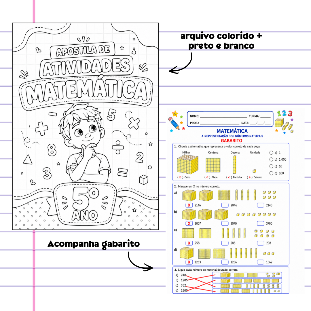 APOSTILA DE ATIVIDADES MATEMÁTICA - 5º ANO - Imagem 3