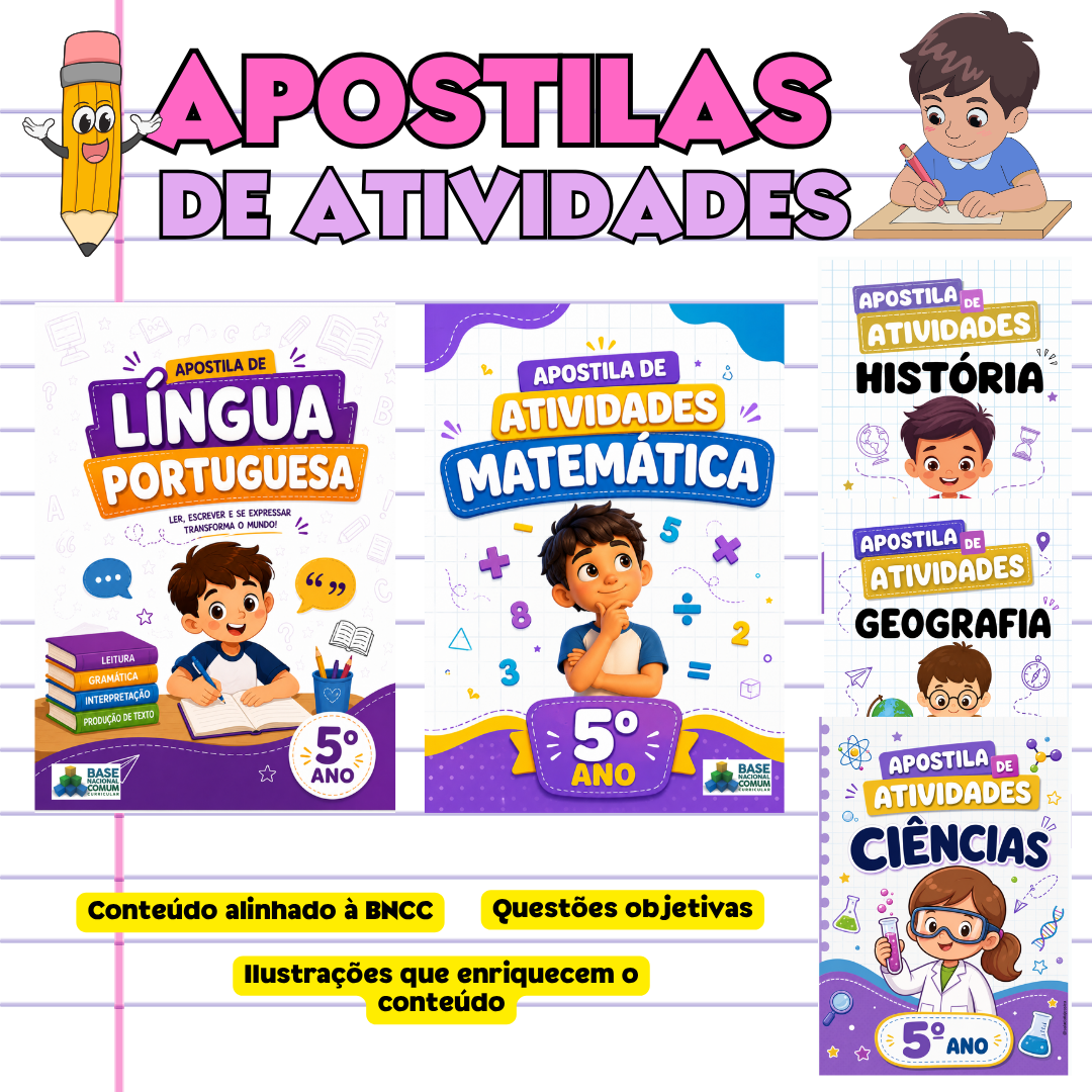 KIT APOSTILAS DE ATIVIDADES - 5º ANO